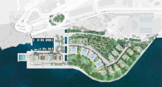 В Монако на воде будет построено 14 вилл и 5 зданий.