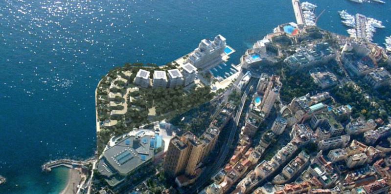 В Монако начато строительство грандиозного жилого комплекса за счет моря