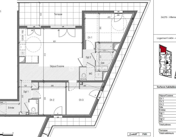 Appartement neuf 4 pièces avec vue mer à Villeneuve-Loubet proche plage -&nbsp;ref&nbsp;5318