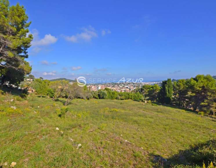 Expansive Sea View Land in Prestigious Cannes Area - ref 7763