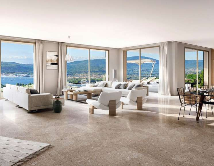 Новая вилла с видом на море в частном домене в Сен-Тропе - ref 2306