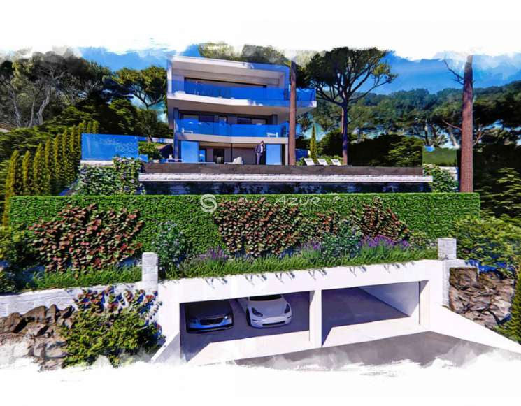 Вилла под реновацию на первой линии в Кап д'Антиб пешком до пляжа - ref 1406