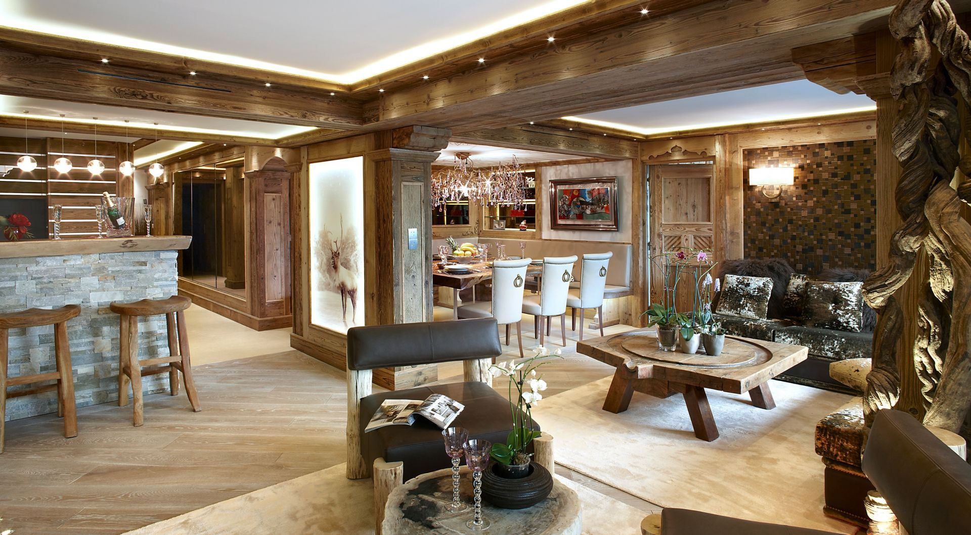 Chalet au cœur de la station de ski de Courchevel à 150 mètres des pistes