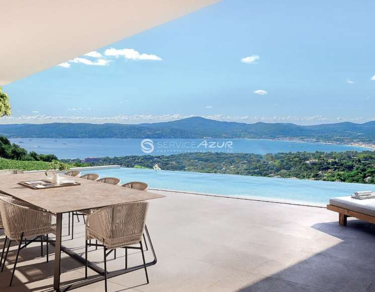 Новая вилла с видом на море в Гримо Сен-Тропе - ref 2310