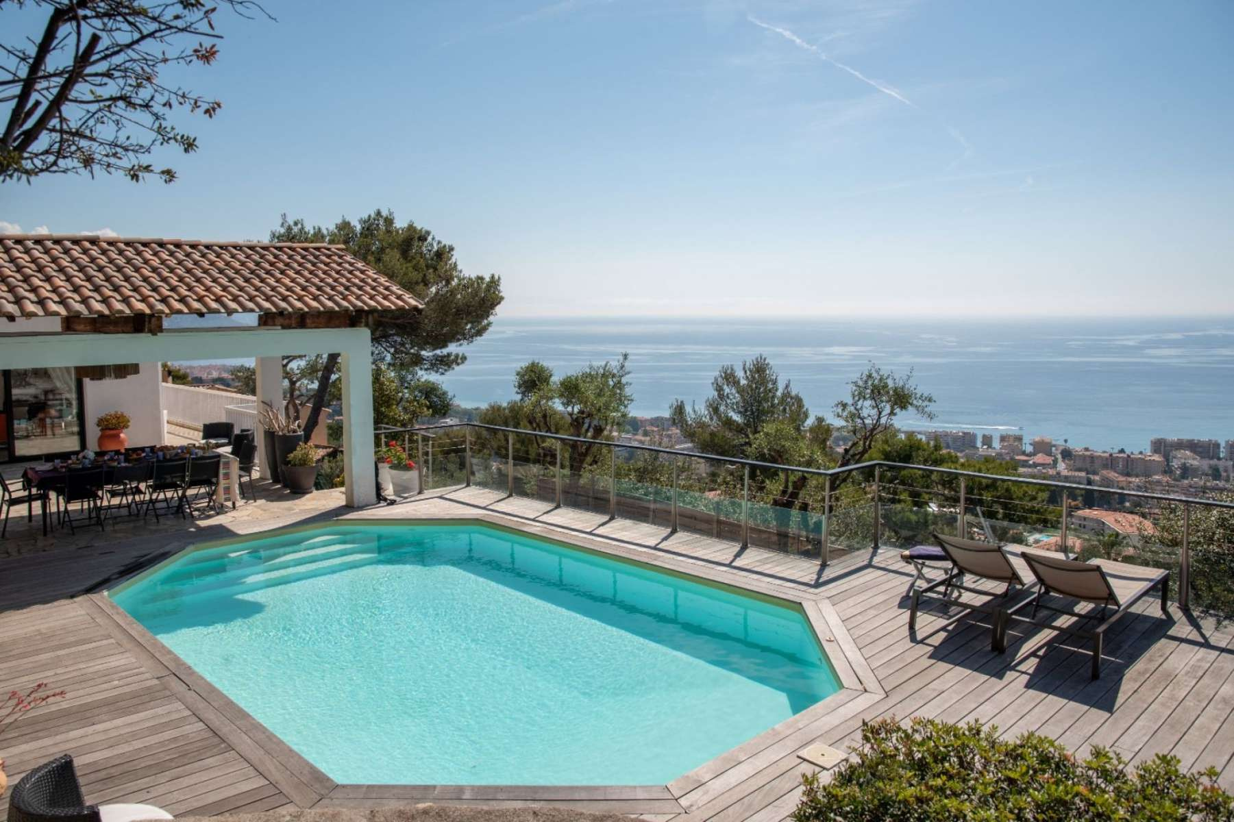 Sea view house on the heights of Cap-Martin