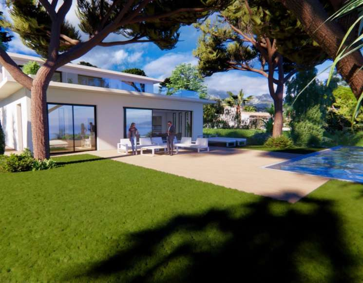 Нова вілла в Рокбрюн-кап-Мартен з видом на море - ref 1009