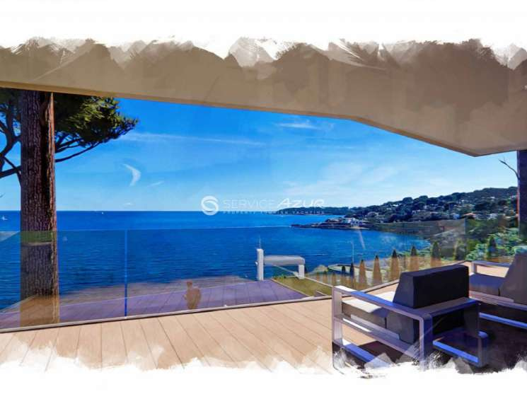 Вилла под реновацию на первой линии в Кап д'Антиб пешком до пляжа - ref 1406