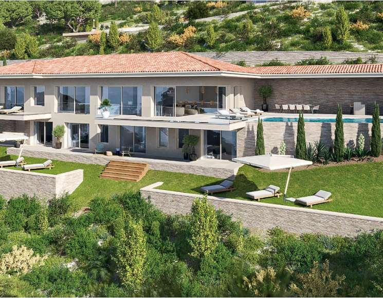 Новая вилла с видом на море в Гримо Сен-Тропе - ref 2310