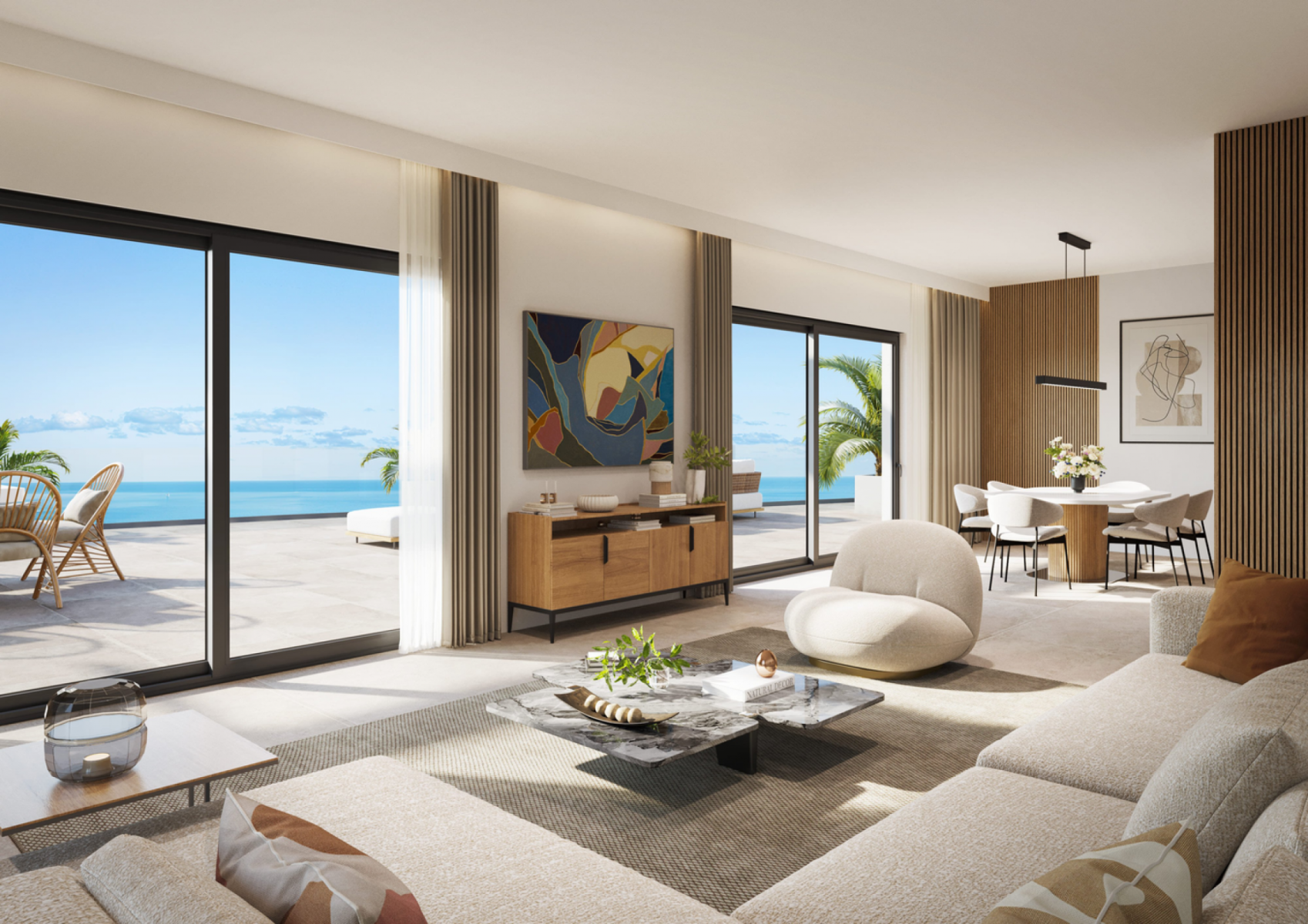 Appartement neuf 4 pièces avec vue mer à Villeneuve-Loubet proche plage