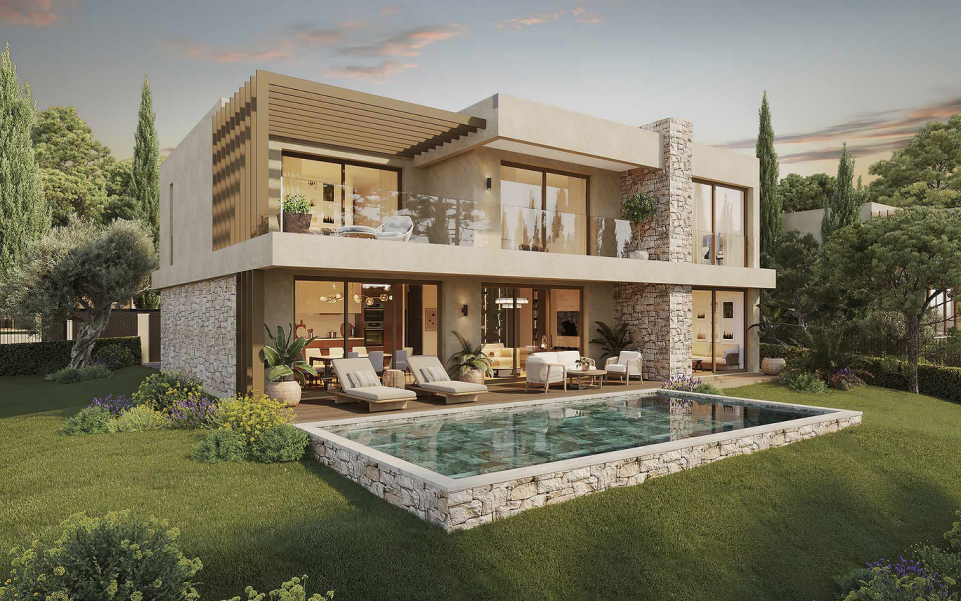 New Luxury Villas in Private Estate in Mougins