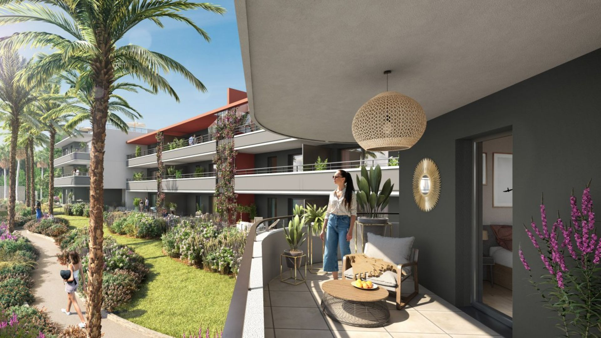Appartement T3 dans un nouveau complexe résidentiel à Villeneuve-Loubet