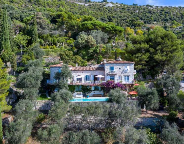 Вилла в Эз с панорамным видом на море и Кап Ферра - ref 1005