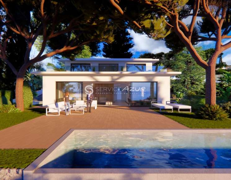 Нова вілла в Рокбрюн-кап-Мартен з видом на море - ref 1009