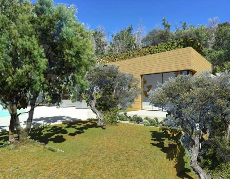 Земельный участок с проектом виллы в Каннах в Круа де Гард - ref 7703