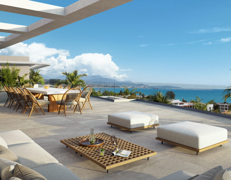 Appartement neuf 5 pièces avec vue mer et accès direct à la plage à Villeneuve-Loubet -&nbsp;ref&nbsp;5303