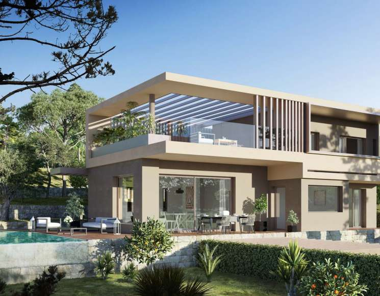 Нова вілла з басейном у котеджному селищі Мужен - ref 1546