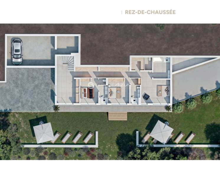 Новая вилла с видом на море в Гримо Сен-Тропе - ref 2310