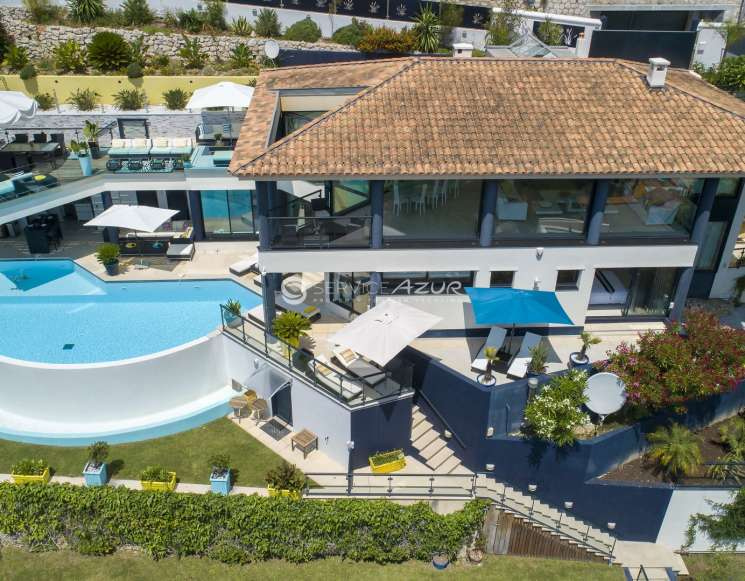Villa de luxe avec vue mer panoramique à Eze-sur-mer - ref 3032