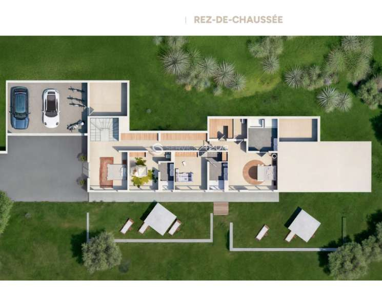 Новая вилла в Гримо в окрестностях Сен-Тропе - ref 2312