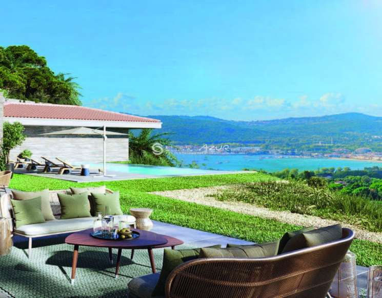 Новая вилла в Сен-Тропе в частном домене Бовалон - ref 2302