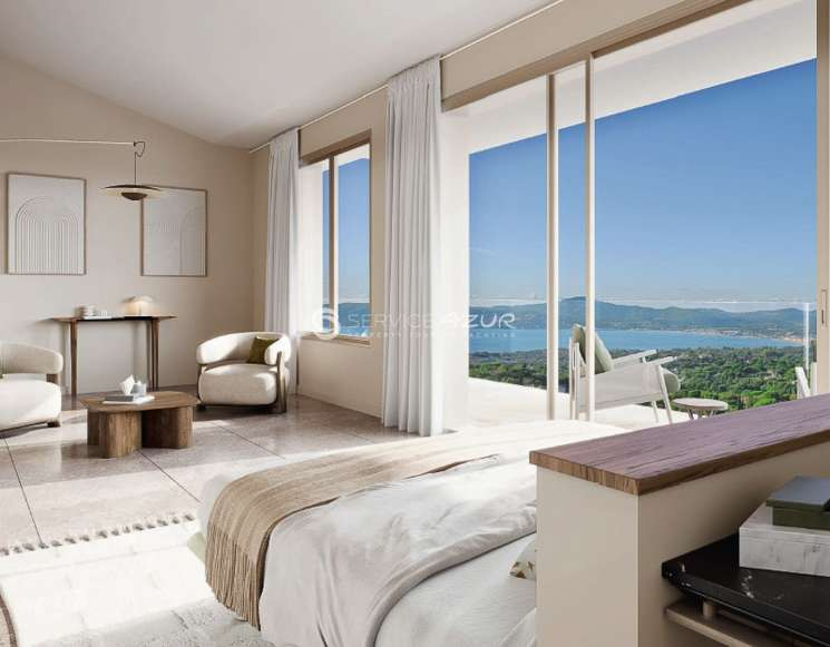 Новая вилла с видом на море в Гримо Сен-Тропе - ref 2310