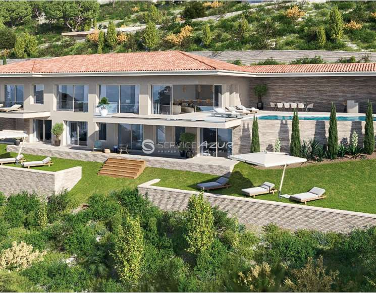 Новая вилла с видом на море в Гримо Сен-Тропе - ref 2310