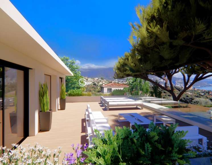 Нова вілла в Рокбрюн-кап-Мартен з видом на море - ref 1009